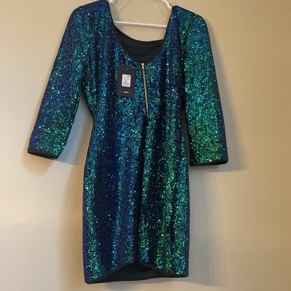 Green Sequin Dress - Picture 3 of 3